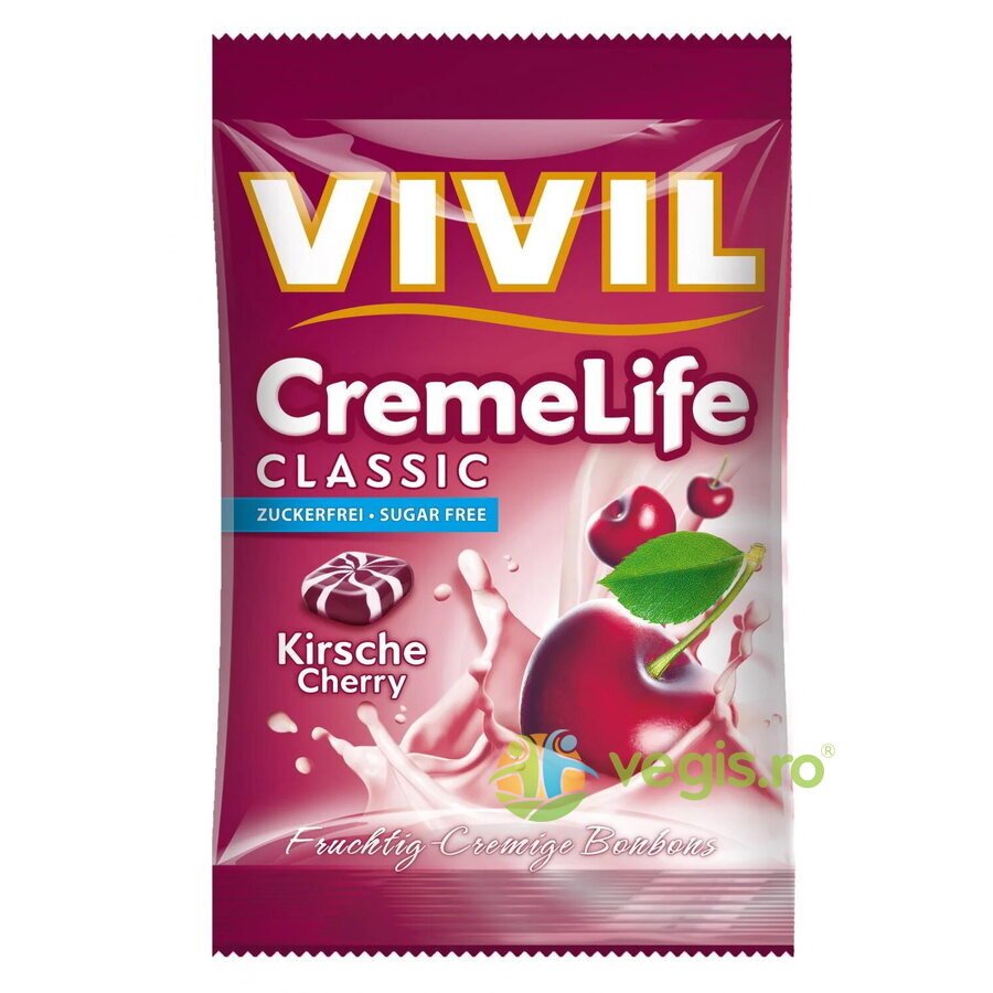 Oferte la Bomboane Creme Life cu Cirese fara Zahar 90g