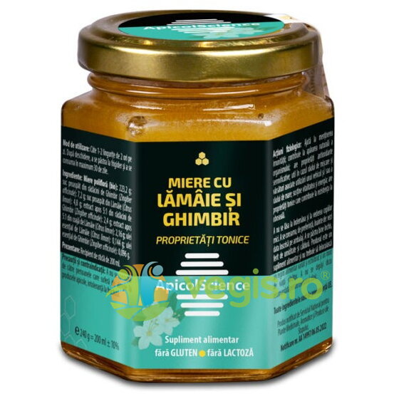 Oferte la Miere cu Lamaie si Ghimbir 240g