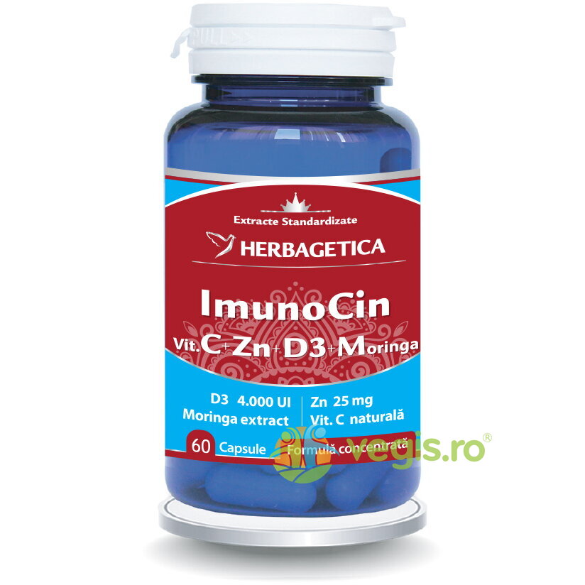 Oferte la Imunocin (Vitamina C + Zn + D3 + Moringa) 60cps