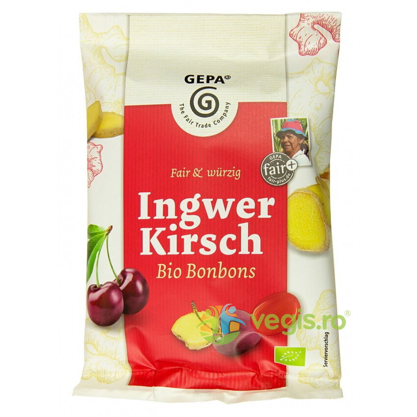Oferte la Dropsuri cu Ghimbir si Cirese Ecologice/Bio 100g