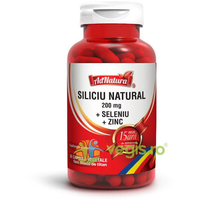 Oferte la Siliciu Natural 200mg 30cps