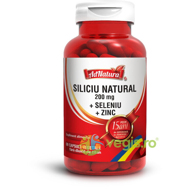 Oferte la Siliciu Natural 200mg 60cps