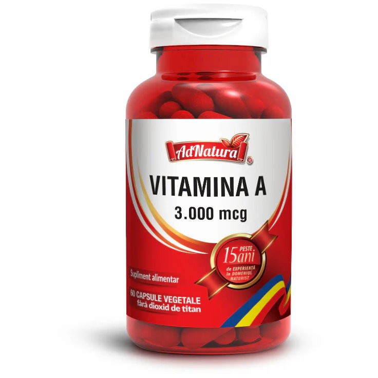 Oferte la Vitamina A 3000mcg 30cps