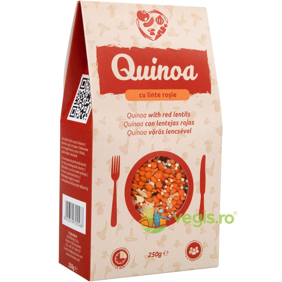Oferte la Quinoa cu Linte Rosie fara Gluten 250g