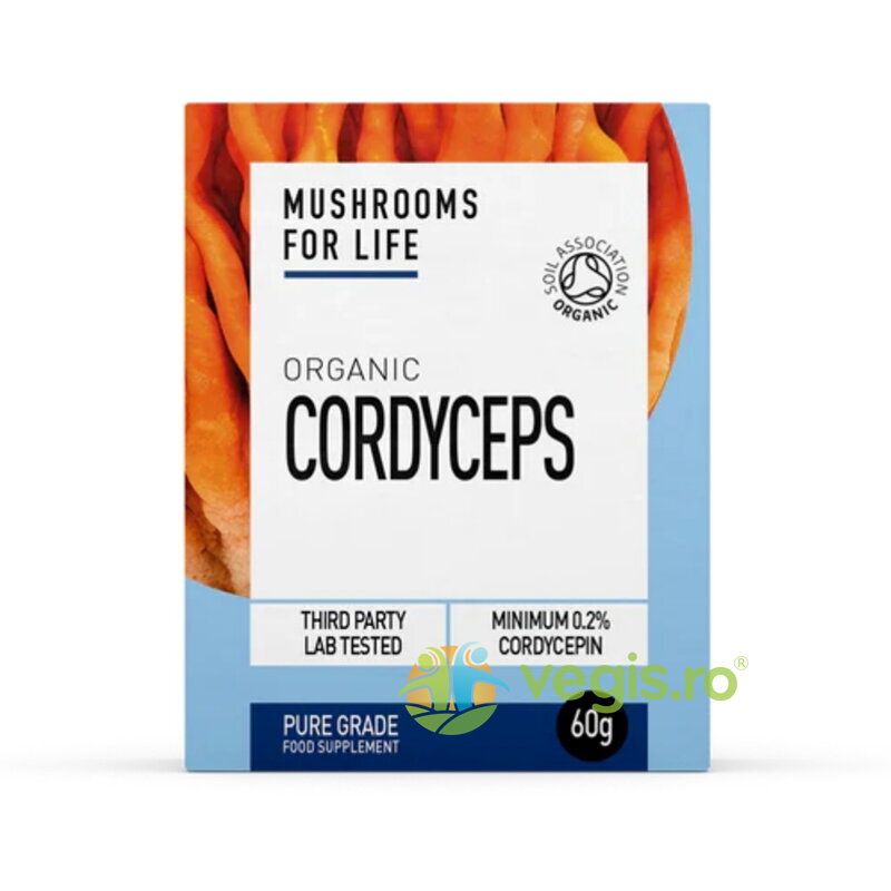 Oferte la Pulbere de Cordyceps 1000mg Pure Grade Extract Ecologica/Bio 60g