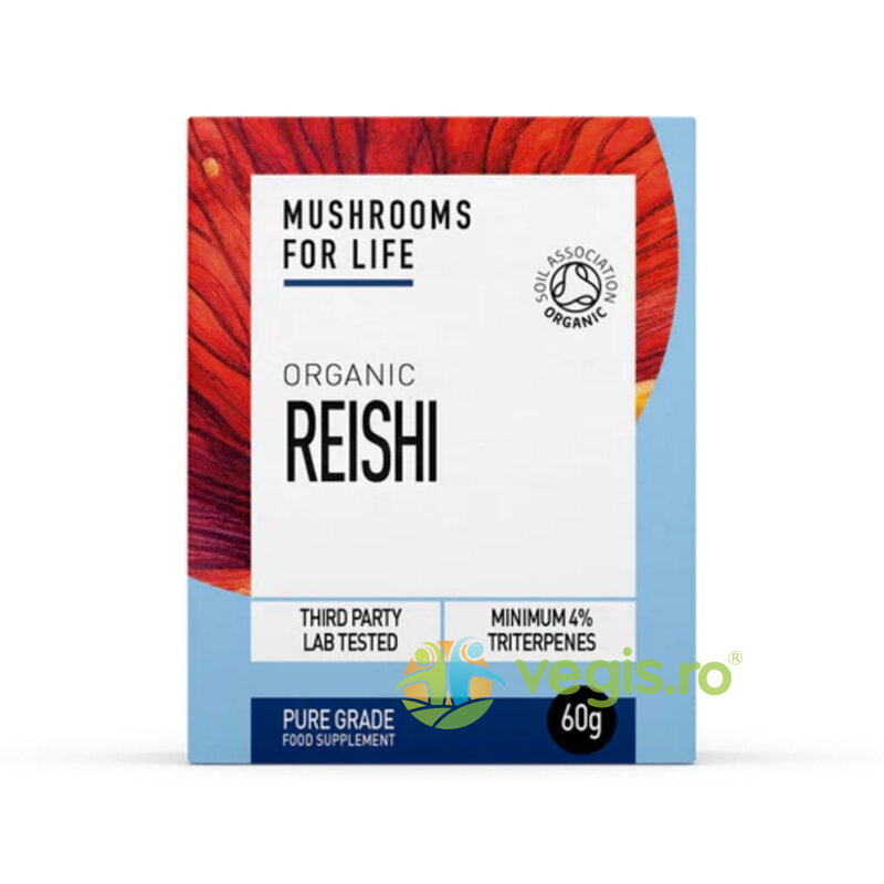 Oferte la Pulbere de Reishi 1000mg Pure Grade Extract Ecologica/Bio 60g