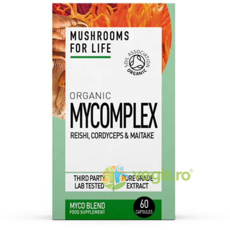 Oferte la Mycomplex 800mg Reishi, Cordyceps si Maitake Ecologic/Bio 60cps