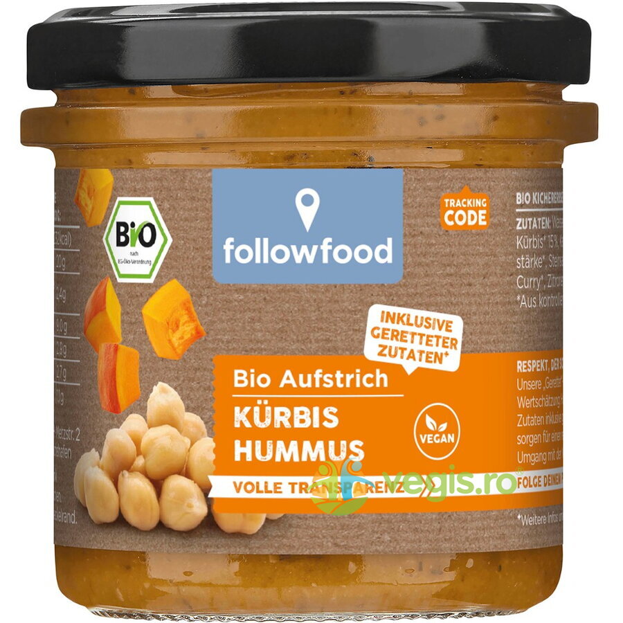 Oferte la Hummus cu Dovleac si Morcovi Ecologic/Bio 135g
