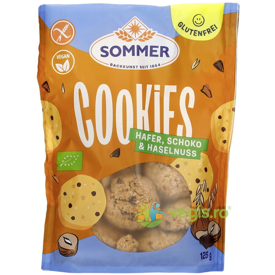 Oferte la Biscuiti cu Ovaz, Ciocolata si Alune fara Gluten Ecologici/Bio 125g