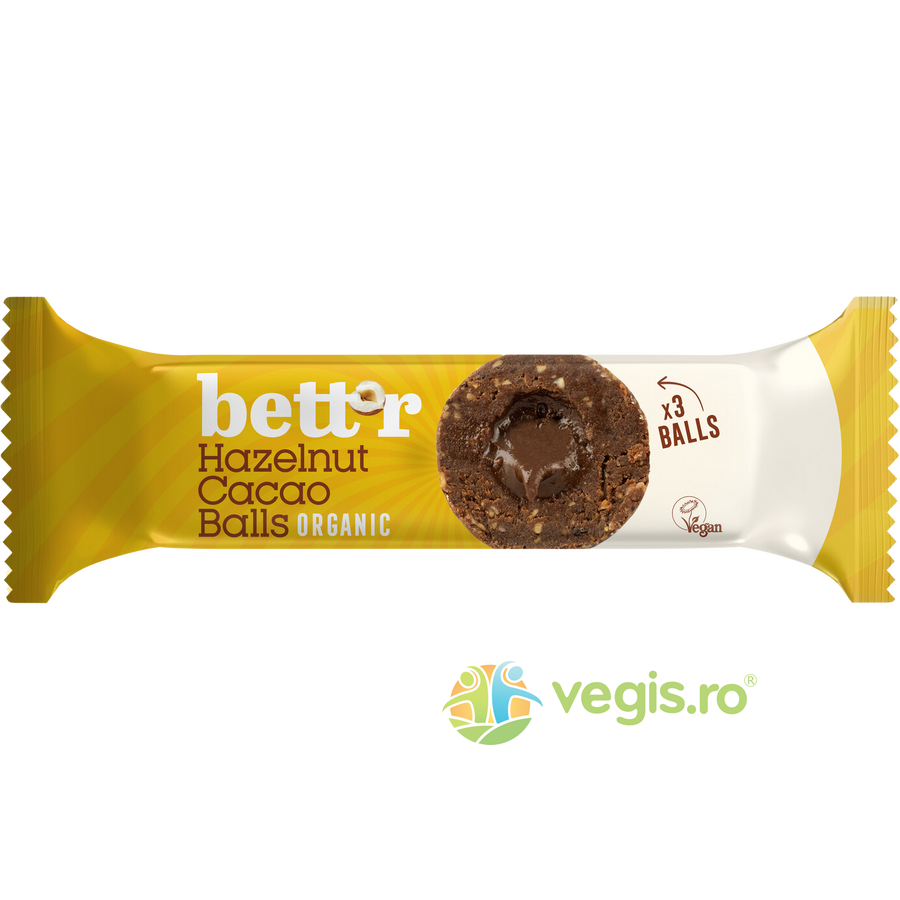 Oferte la Bilute cu Umplutura de Cacao si Alune de Padure Ecologice/Bio 3x15g