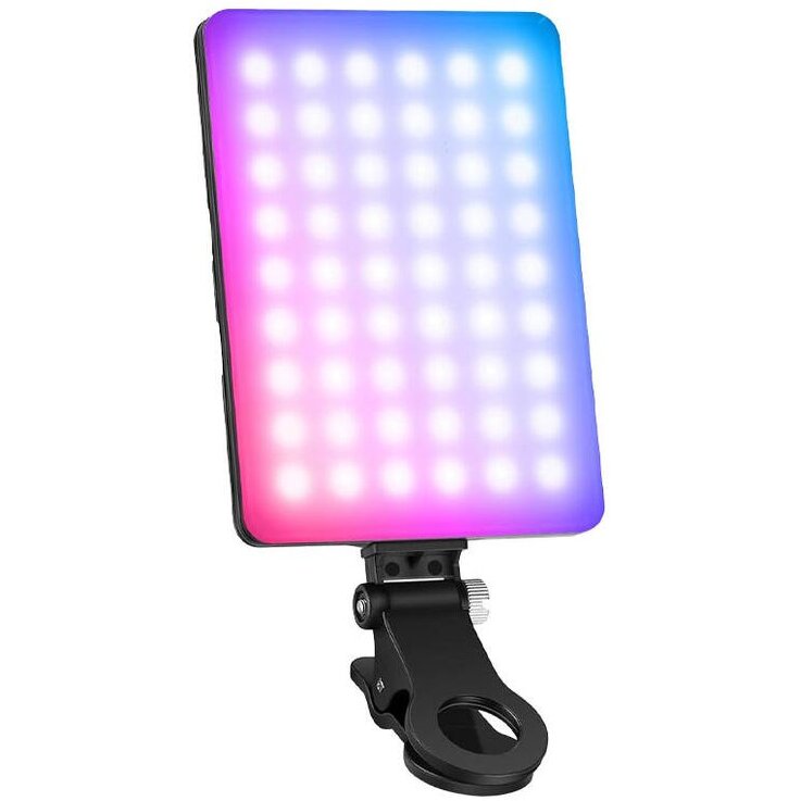 Oferte la Lampa LED pentru Selfie VL67C iluminare RGB LED 5W Alb/Negru