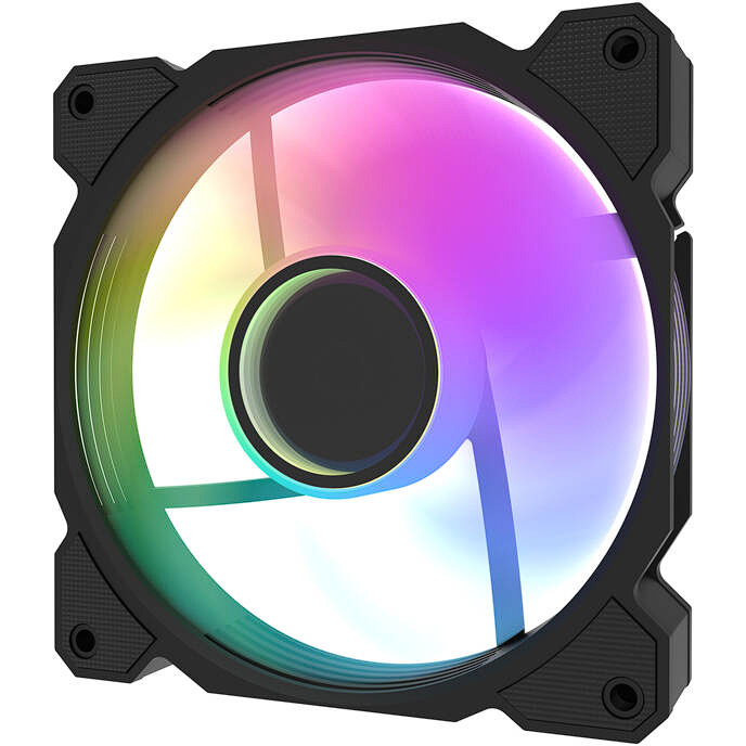 Oferte la Ventilator Carcasa DR08 3IN1   A-RGB 1600RPM 30dBA 59.1CFM  Negru