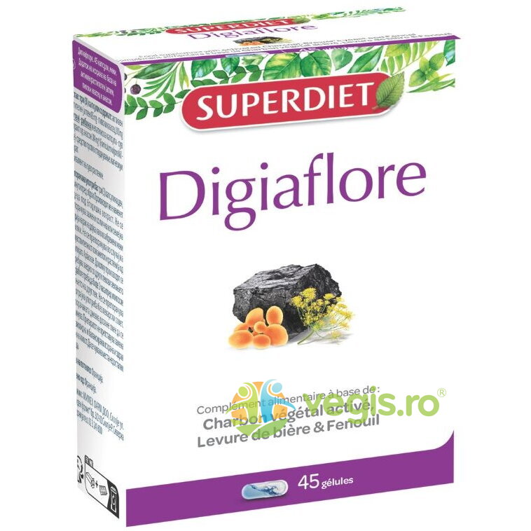 Oferte la Digiaflore Carbune Activ si Drojdie 45cps
