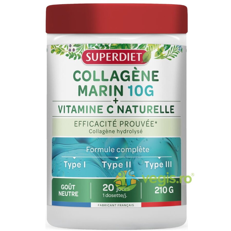 Oferte la Pudra de Colagen Marin - Formula Completa + Vitamina C 210g