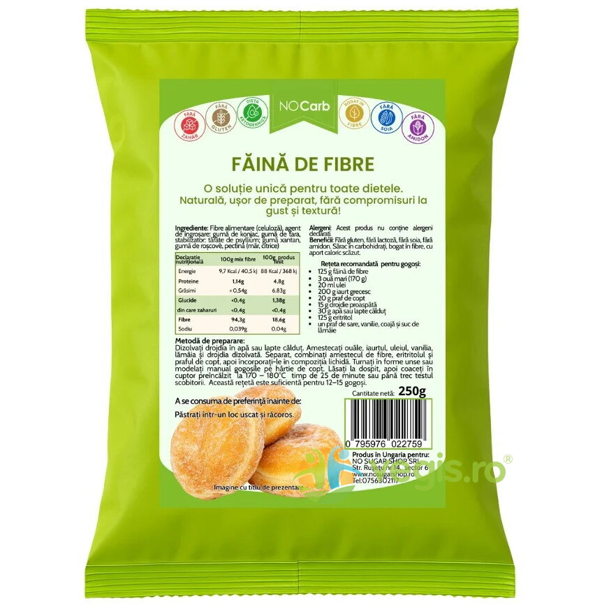 Oferte la Faina din Mix de Fibre Universala fara Gluten 250g