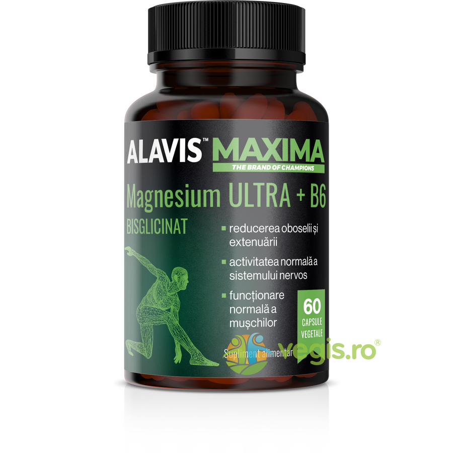 Oferte la Magnesium Bisglicinat (Magneziu Bisglicinat) Ultra + B6 60cps vegetale