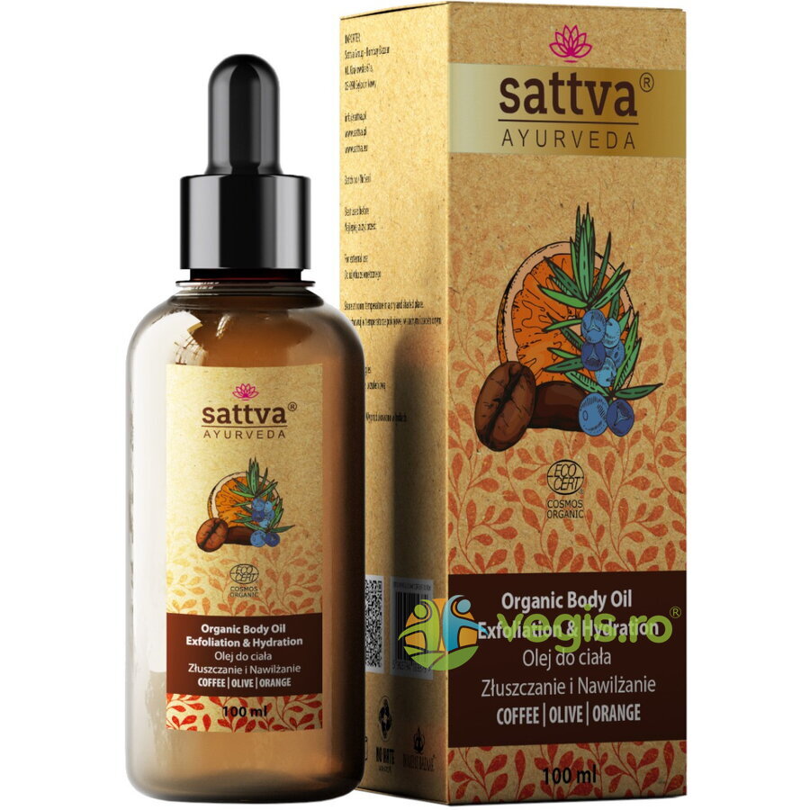 Oferte la Ulei de Corp Exfoliant cu Cafea, Ulei de Portocale si Masline Bio 100ml