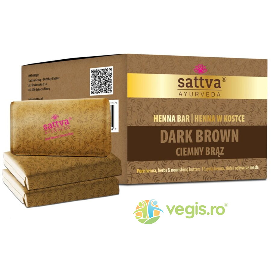 Oferte la Vopsea de Par Henna Saten Inchis cu Unt de Shea si Uleiuri Esentiale 240g