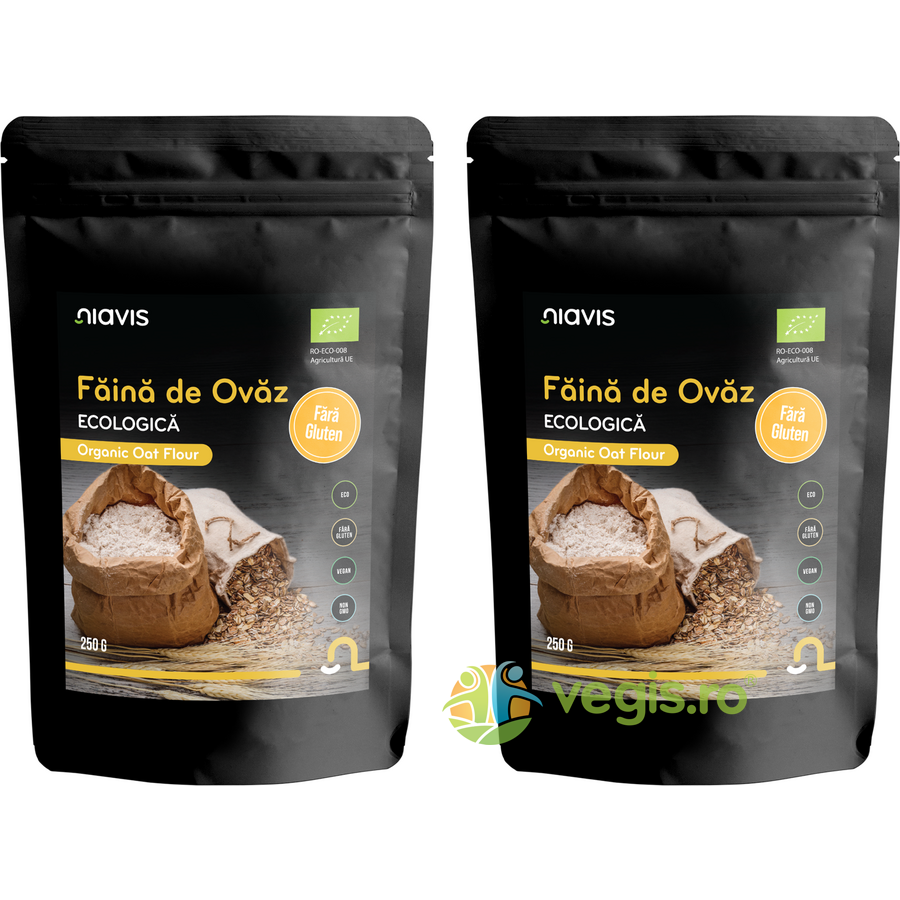 Oferte la Pachet Faina de Ovaz fara Gluten Ecologica/Bio 250g+250g
