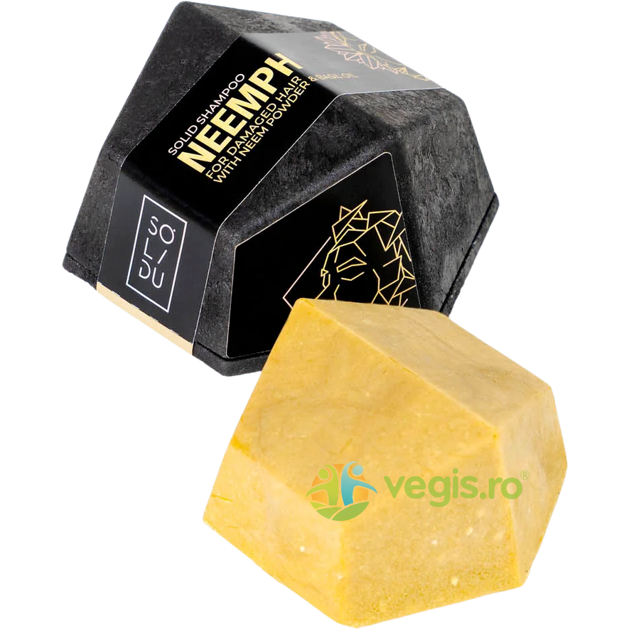 Oferte la Sampon Solid pentru Par Deteriorat cu Pudra de Neem si Busuioc 65g