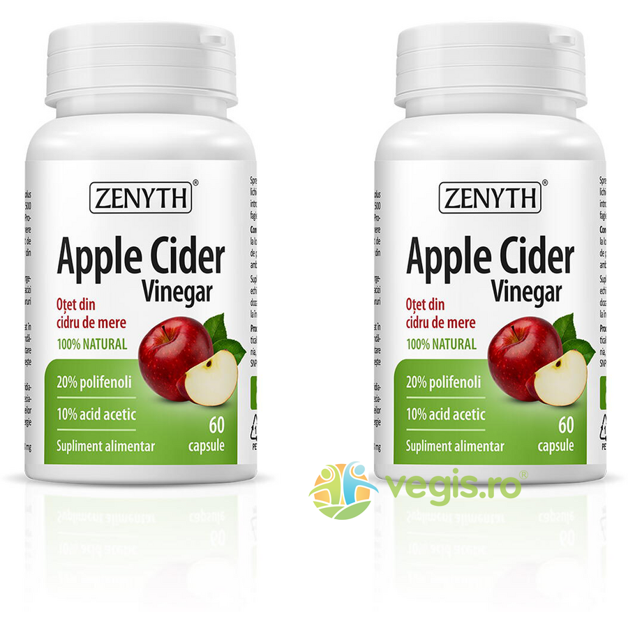 Oferte la Pachet Apple Cider Vinegar (Otet din Cidru de Mere) 60cps+60cps