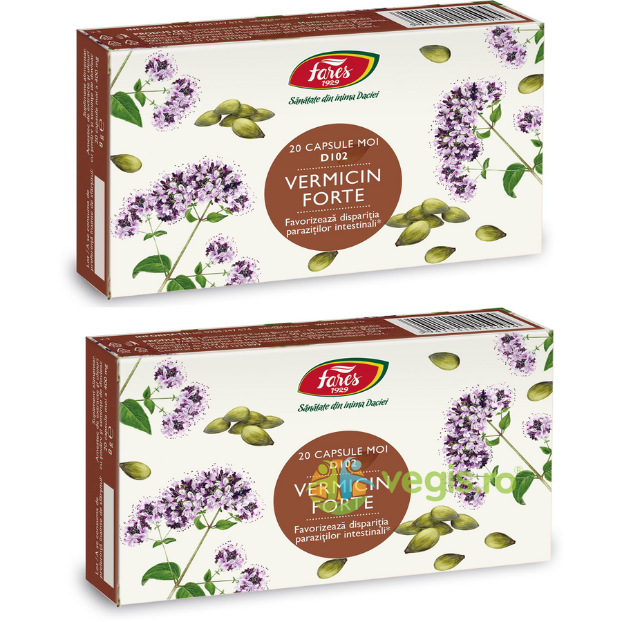 Oferte la Pachet Vermicin Forte (D102) 20cps+20cps