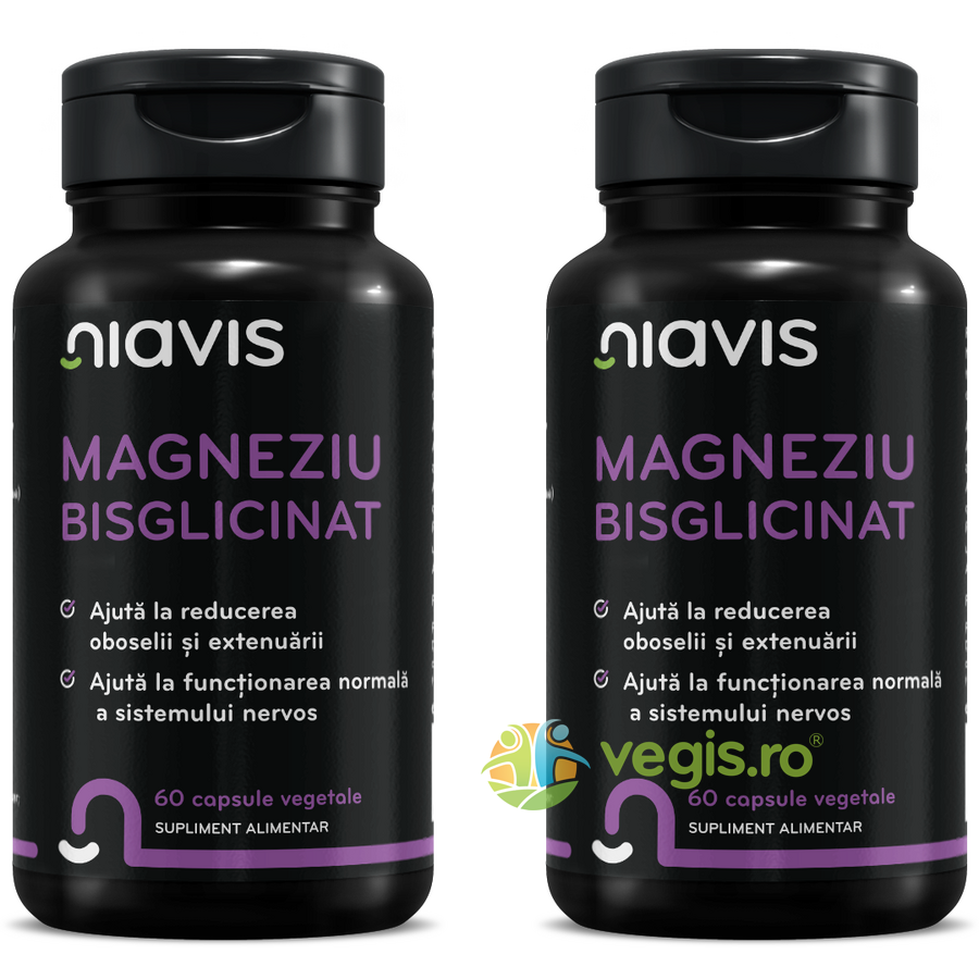 Oferte la Pachet Magneziu Bisglicinat 60cps+60cps