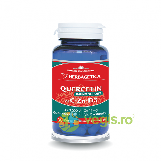 Oferte la Quercetin Imuno Suport (Vitamina C+Zn+D3)  30cps