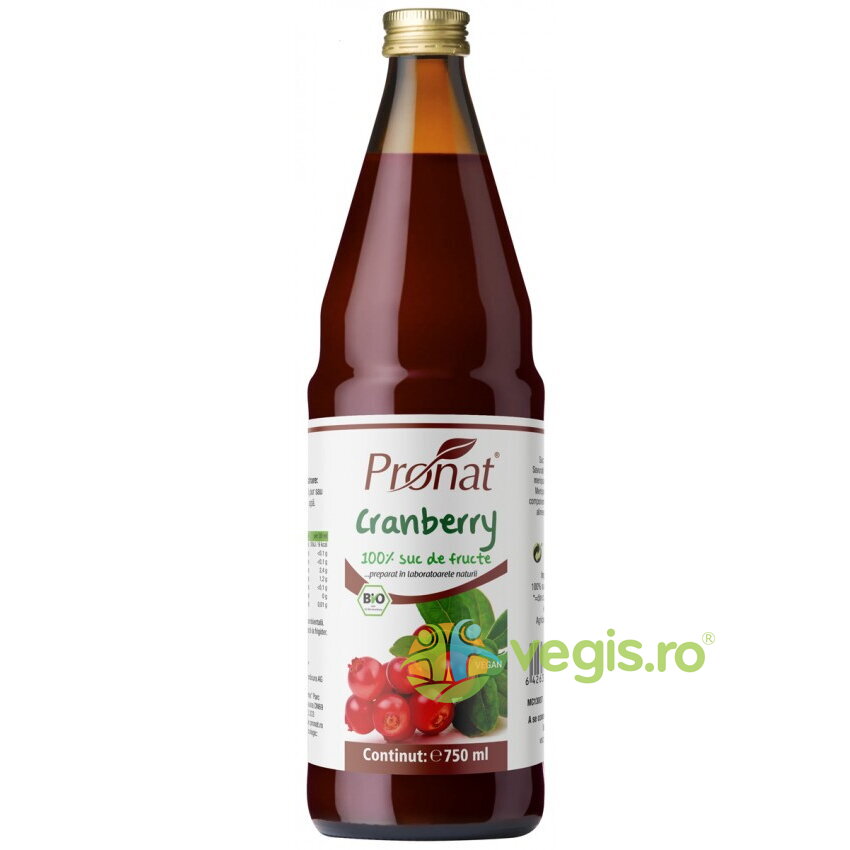 Oferte la Suc de Merisoare (Afine Rosii) Ecologic/Bio 750ml