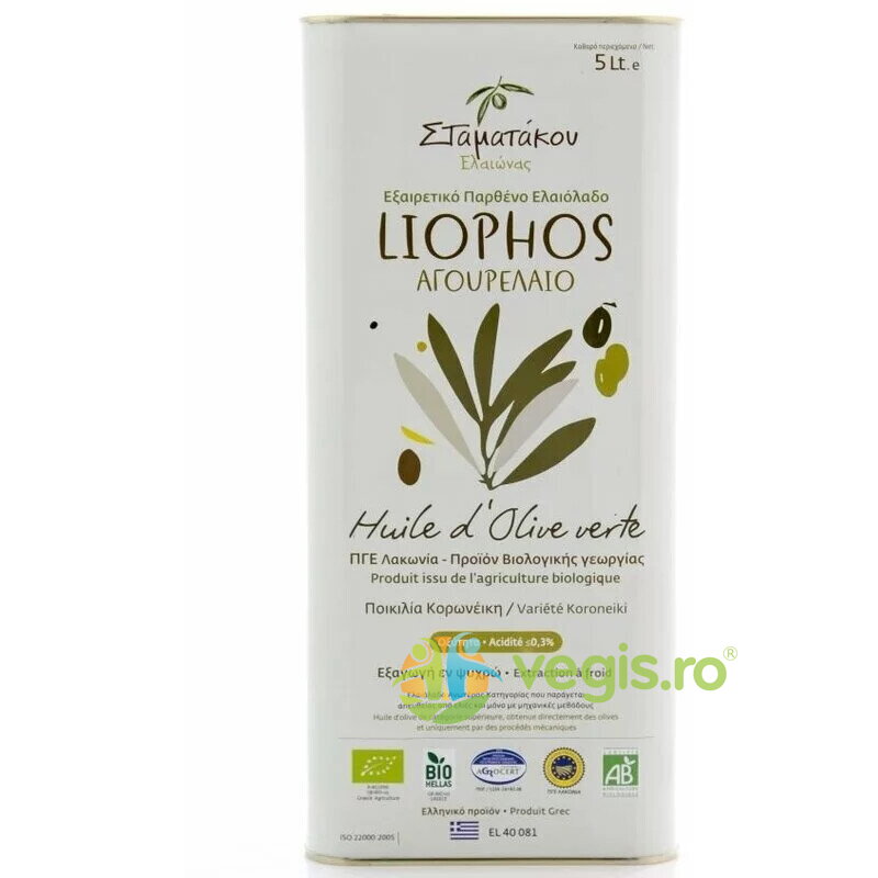 Oferte la Ulei de Masline Extravirgin Liophos Early Harvest Ecologic/Bio 5L