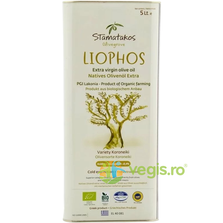 Oferte la Ulei de Masline Extravirgin Liophos Ecologic/Bio 5L