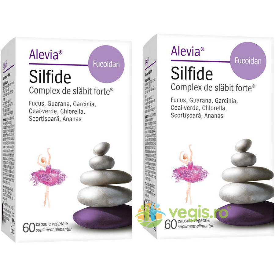 Oferte la Pachet Silfide Complex de Slabit Forte Plus Fucoidan 60cps+60cps