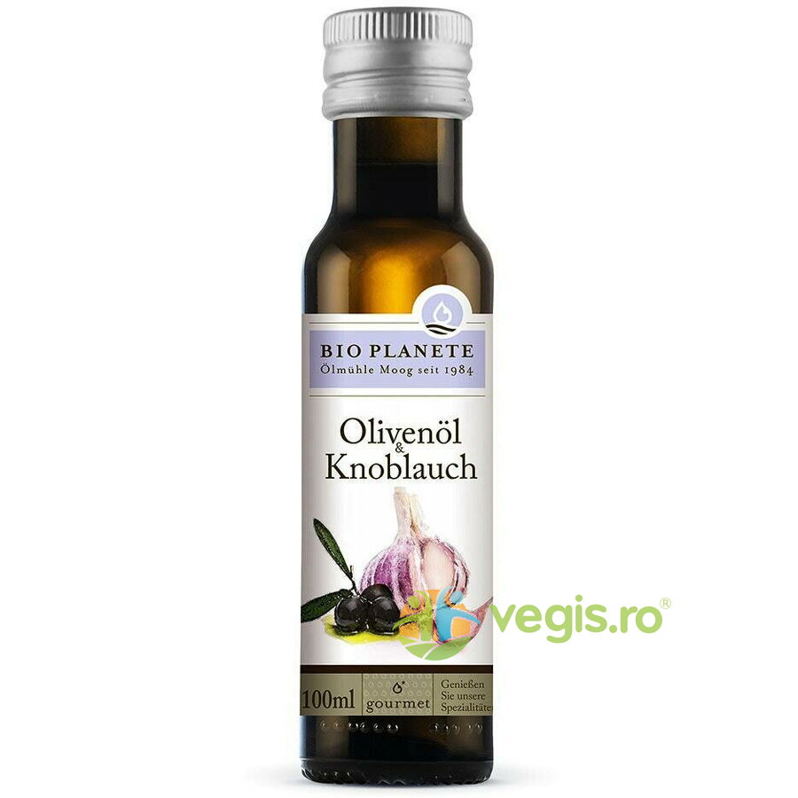 Oferte la Ulei de Masline Extravirgin cu Usturoi Ecologic/Bio 100ml