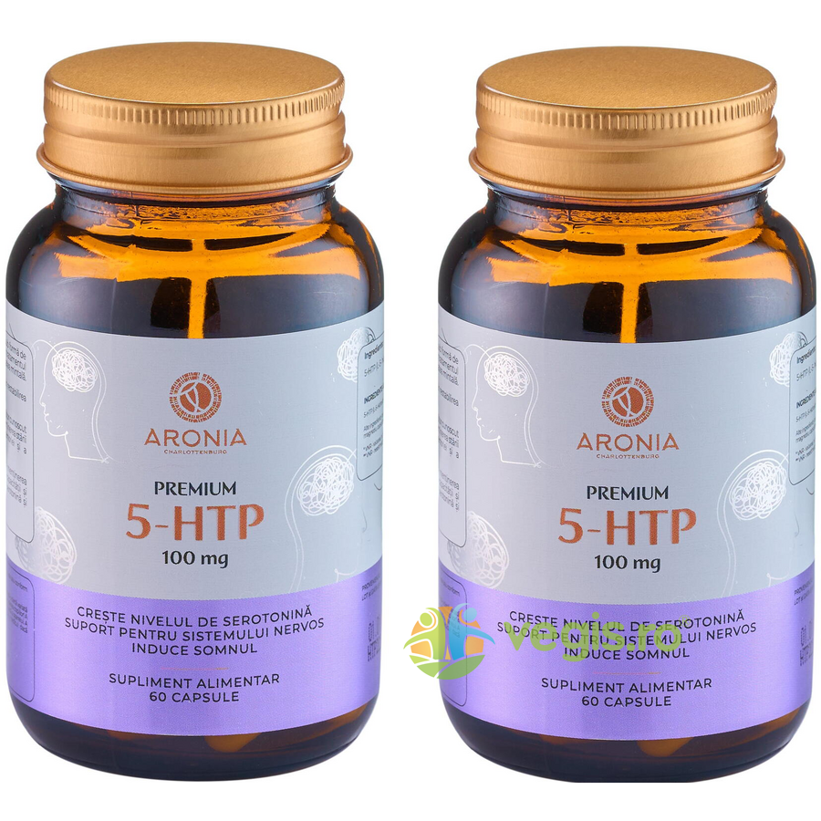 Oferte la Premium 5-HTP 100mg 60cps+60cps
