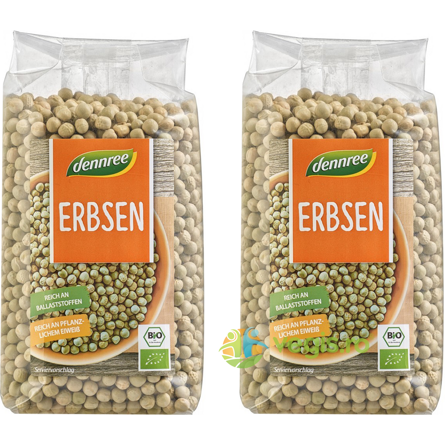 Oferte la Pachet Mazare Verde Intreaga Ecologica/Bio 500g+500g