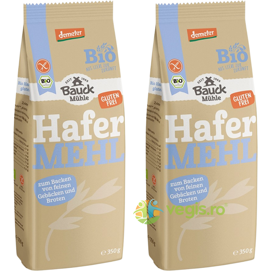 Oferte la Pachet Faina de Ovaz fara Gluten Ecologica/Bio 350g+350g