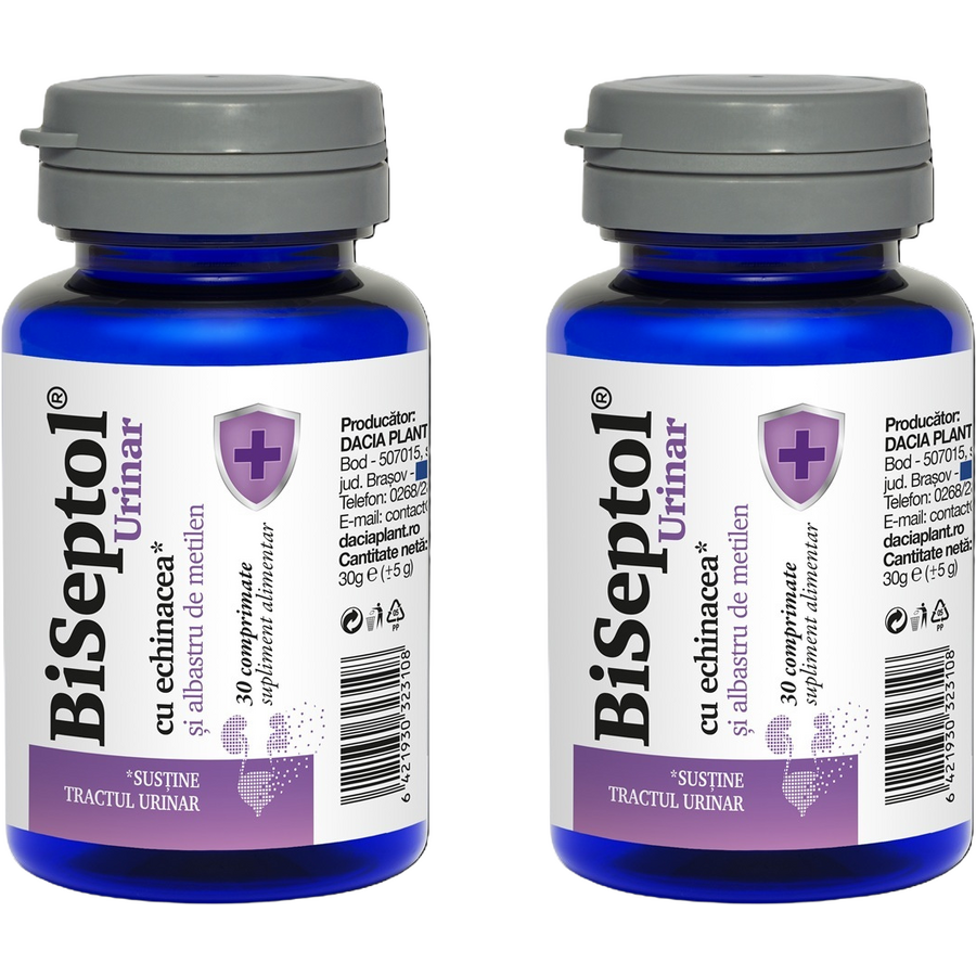 Oferte la Pachet BiSeptol Urinar cu Albastru de Metilen 30cpr + 30cpr