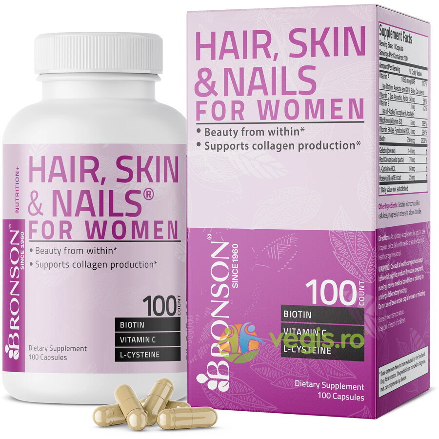 Oferte la Hair, Skin & Nails for Women (Par, Piele si Unghii) 100cps