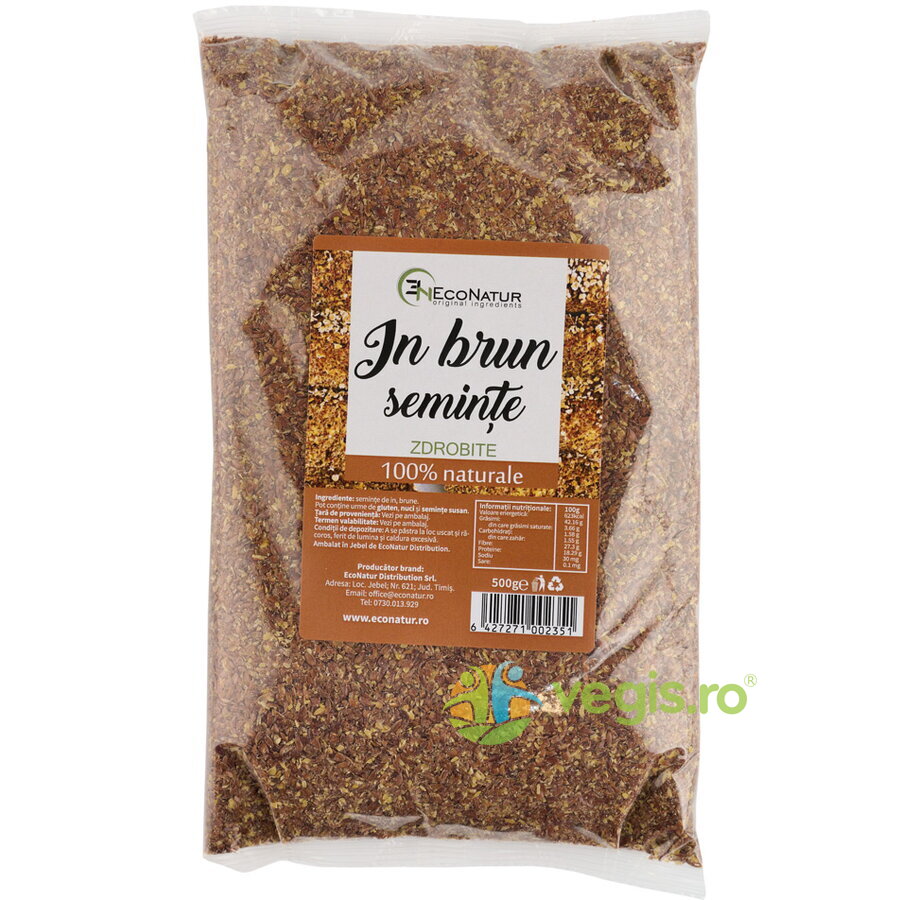 Oferte la Seminte de In Brun Zdrobite 500g