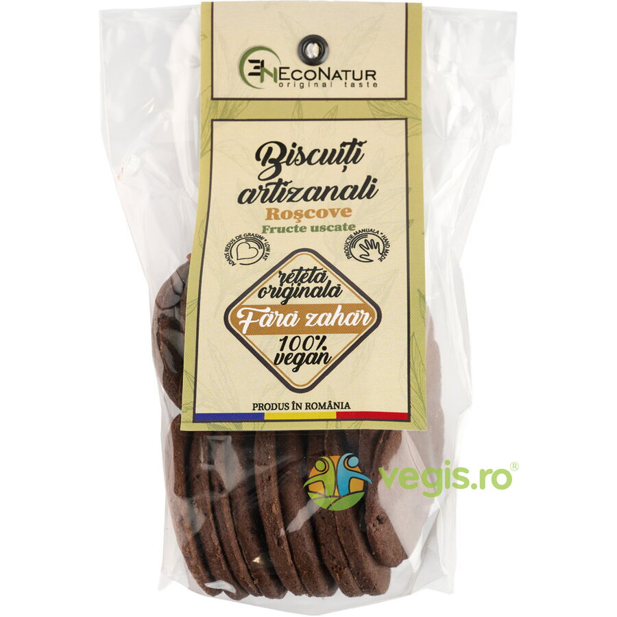 Oferte la Biscuiti Artizanali cu Roscove si Fructe Uscate fara Zahar 150g