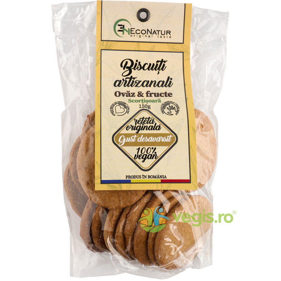 Oferte la Biscuiti Artizanali cu Ovaz, Fructe si Scortisoara 150g