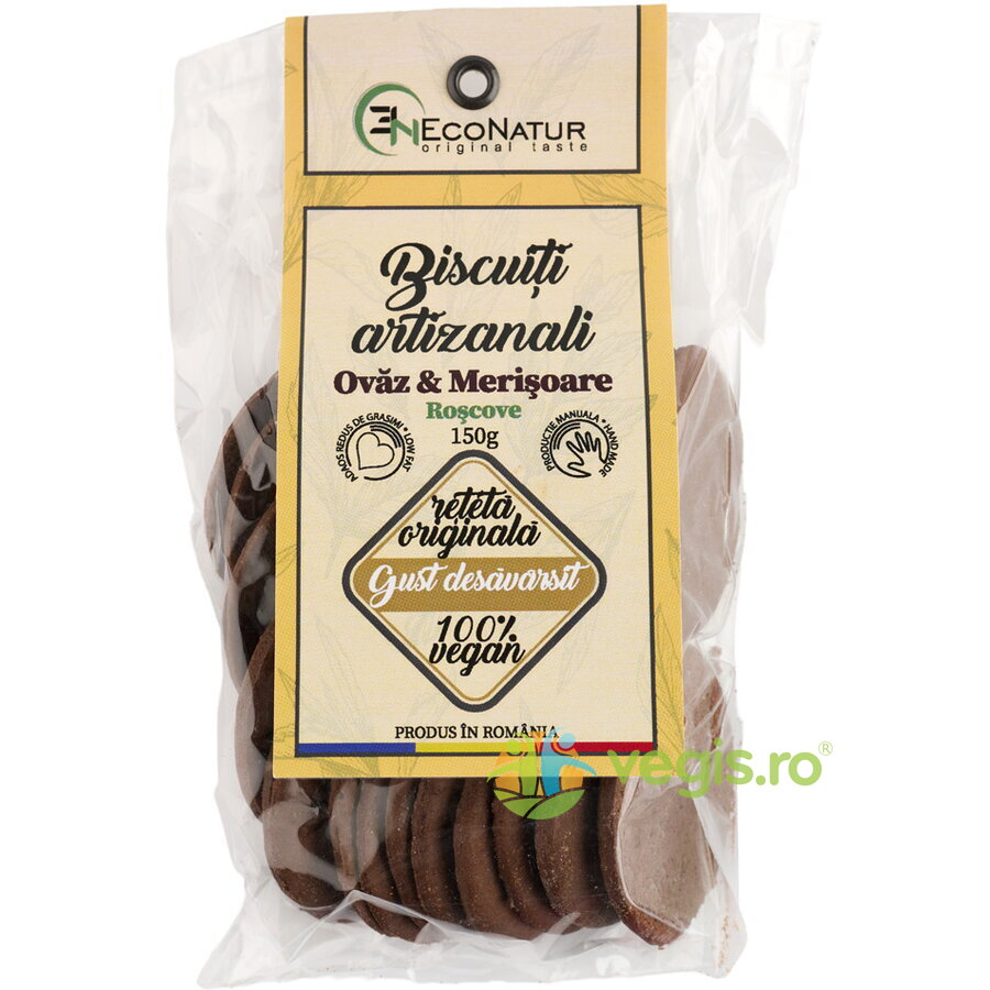 Oferte la Biscuiti Artizanali cu Ovaz si Merisoare 150g