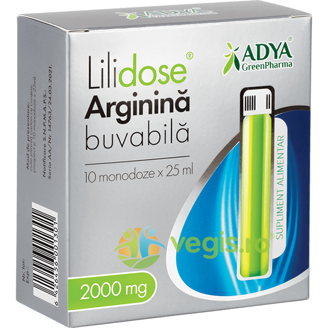 Oferte la Lilidose Arginina Buvabila 2000mg 25ml*10mdz