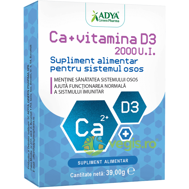 Oferte la Calciu + Vitamina D3 2000 U.I 30cpr