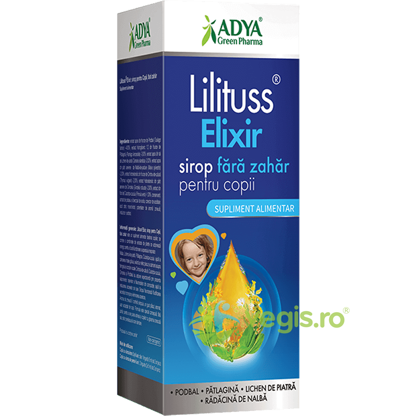 Oferte la Lilituss Elixir Sirop pentru Copii fara Zahar 180ml