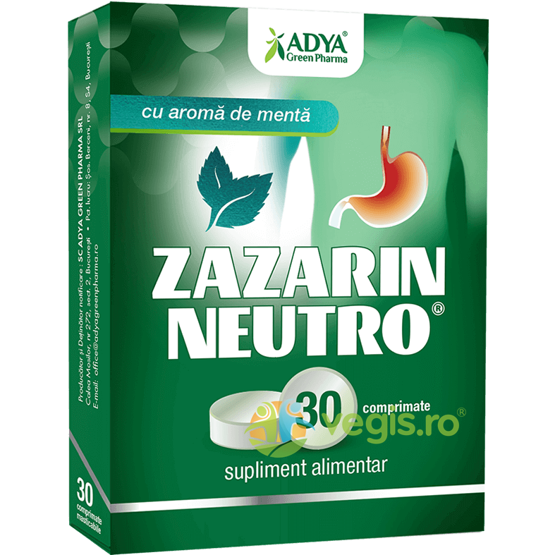 Oferte la Zazarin Neutro cu Aroma de Menta 30cpr masticabile