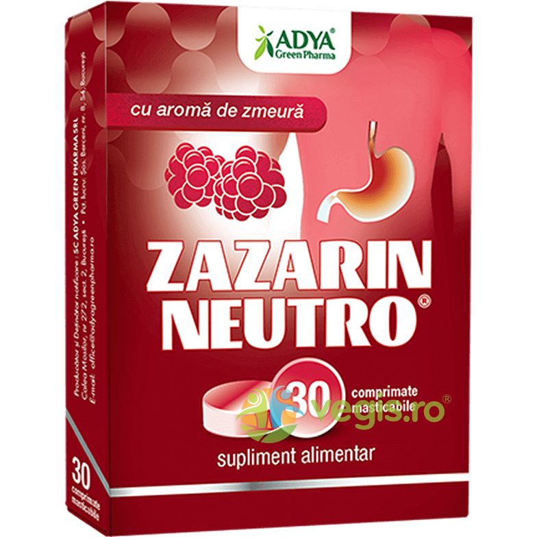Oferte la Zazarin Neutro cu Aroma de Zmeura 30cpr masticabile