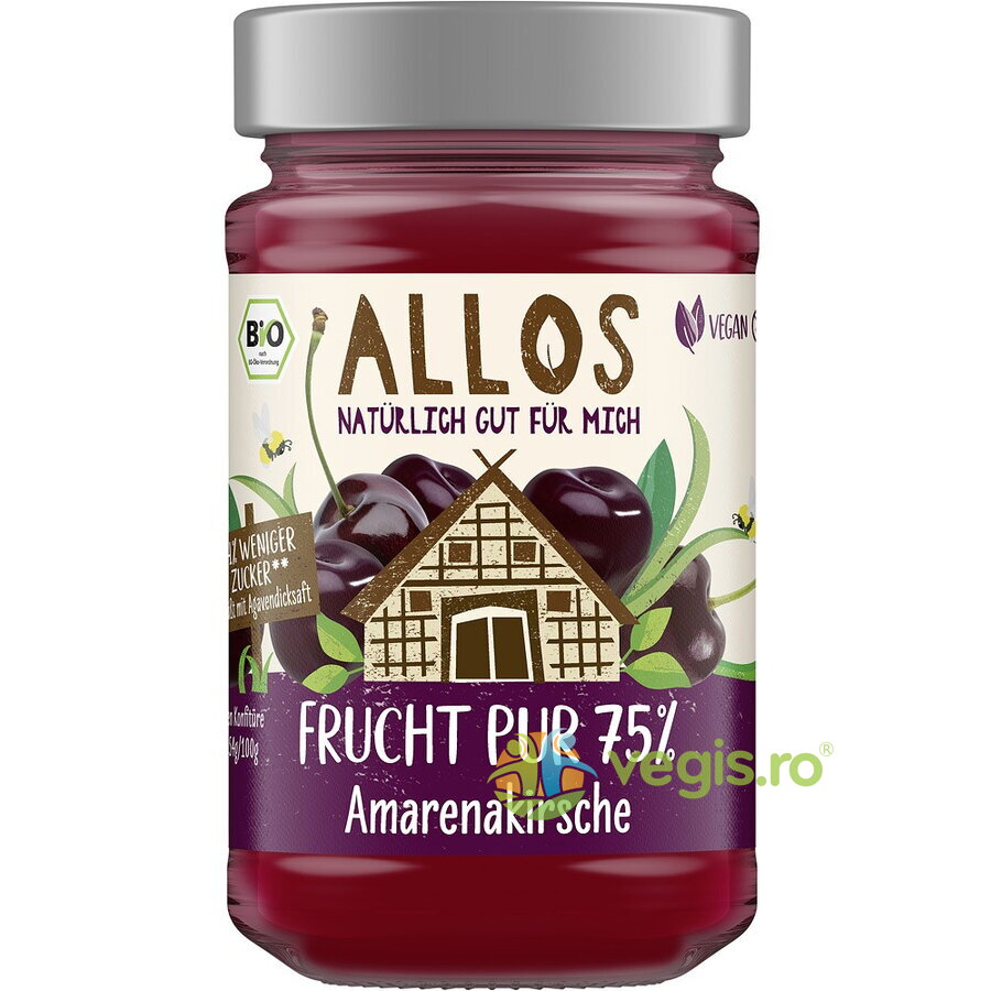 Oferte la Dulceata de Cirese Amare cu Sirop de Agave Ecologica/Bio 250g