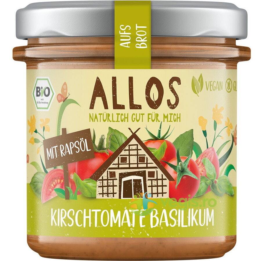 Oferte la Crema Tartinabila cu Rosii Cherry si Busuioc fara Gluten Ecologica/Bio 140g