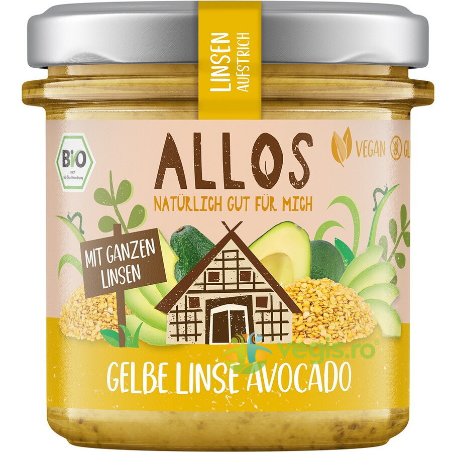 Oferte la Crema Tartinabila cu Linte Galbena si Avocado fara Gluten Ecologica/Bio 140g